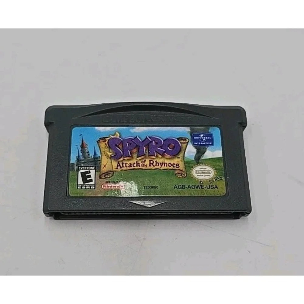 Spyro: Attack‎ of the Rhynocs Nintendo Game Boy Advance Tested